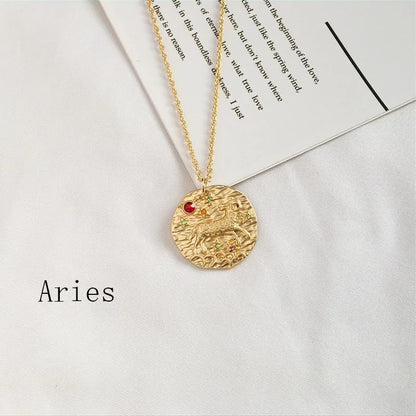 Astro Gold Zodiac Pendant