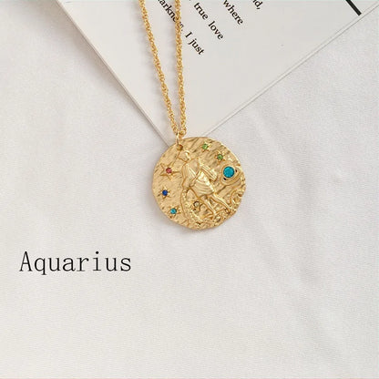 Astro Gold Zodiac Pendant