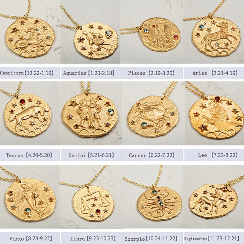 Astro Gold Zodiac Pendant