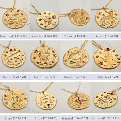 Astro Gold Zodiac Pendant